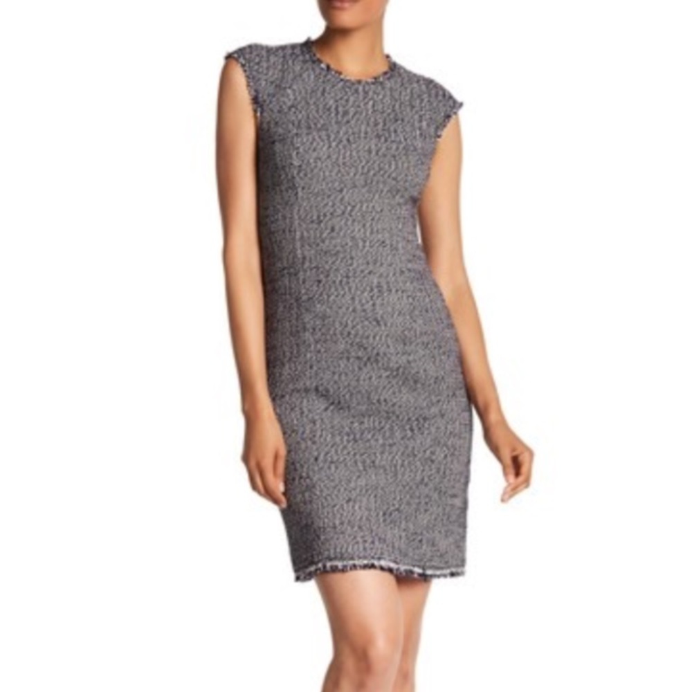 Rebecca Taylor Blue Tweed Dress